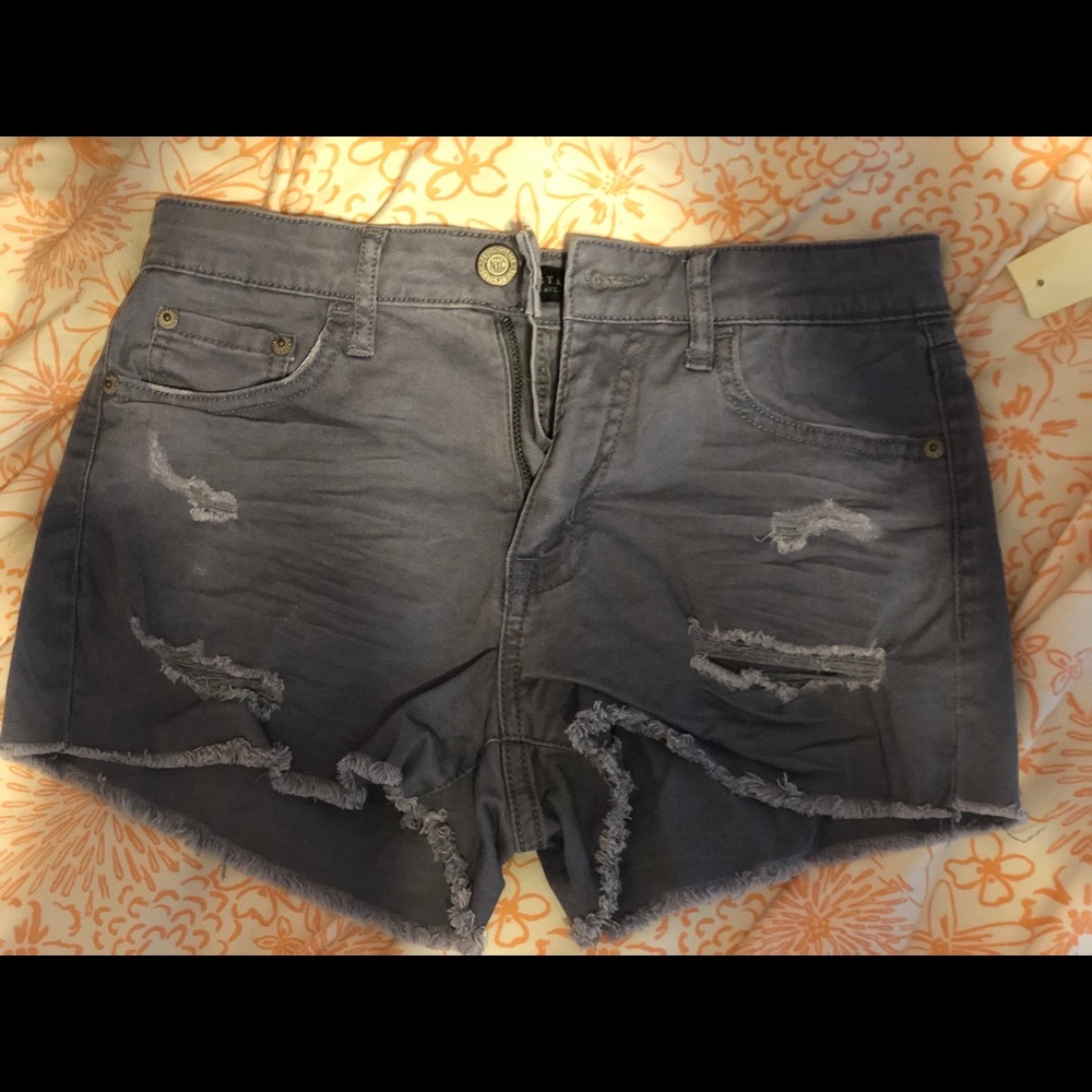 Grey Aeropostale High Waisted Shorties